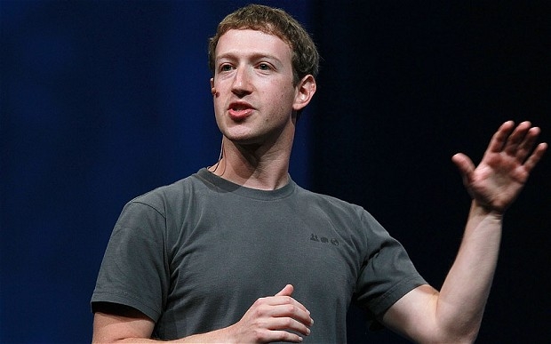 Mark Zuckerberg, creador de Facebook. | Foto:i.telegraph.co.uk