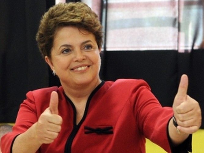 Dilma Rousseff actual presidenta de Brasil en busca de la reelección. Foto:uol.com.br