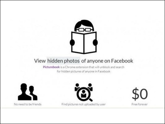 La app Picturebook asegura poder encontrar todas las fotos escondidas sin importar que uno sea amigo o no en la red social. Foto:noticiasdot.com
