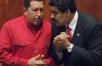 Nicolás Maduro y el fallecido Hugo Chávez. 